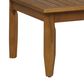 Linon Home Decor Arlen 2-Piece Outdoor Conversation Set with Beige Cushion in Brown, , large
