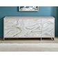 Steve Silver Mike 4-Door Sideboard in White, Gray, Yellow, Bronze and Chrome, , large