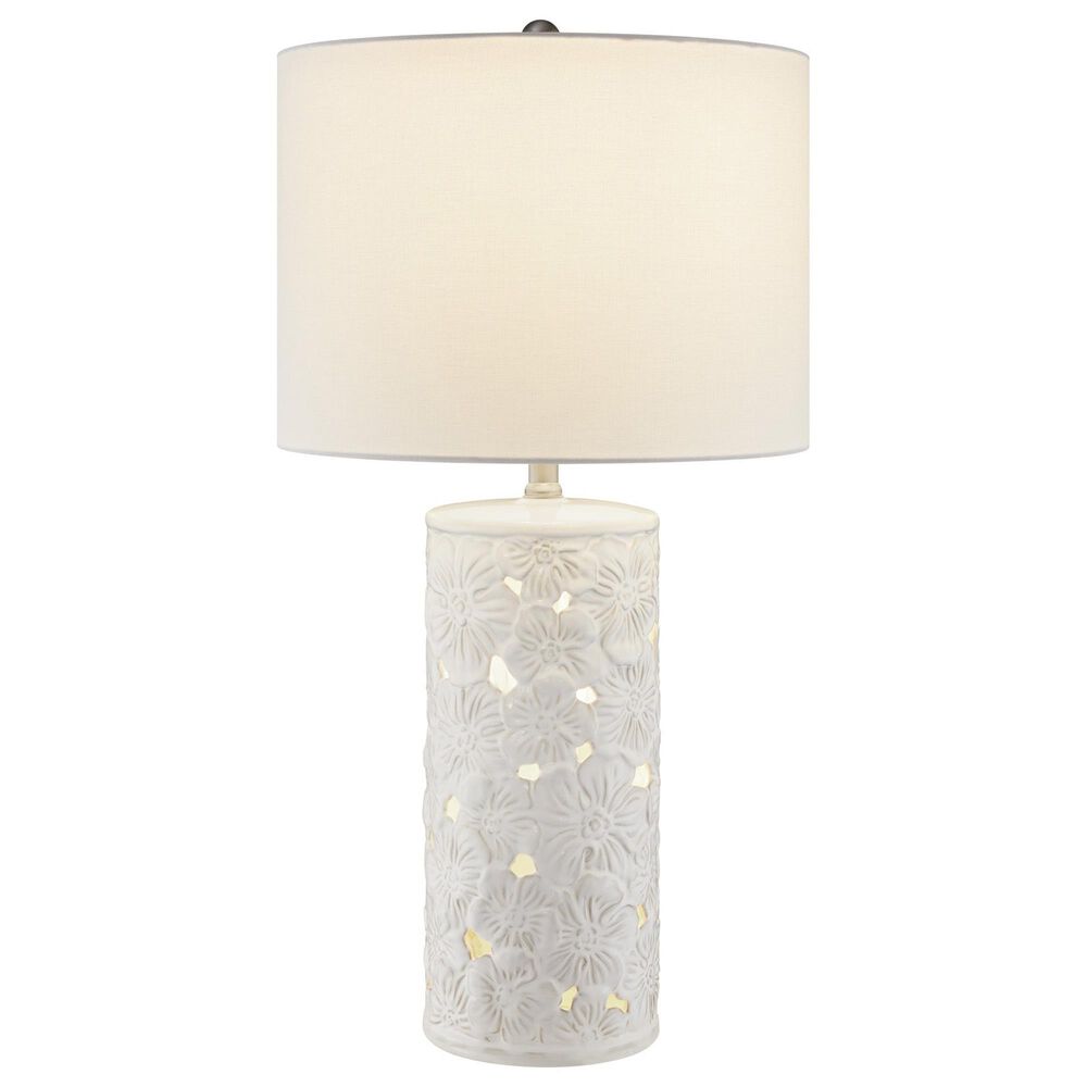 Lite Source Flora Table Lamp in White, , large