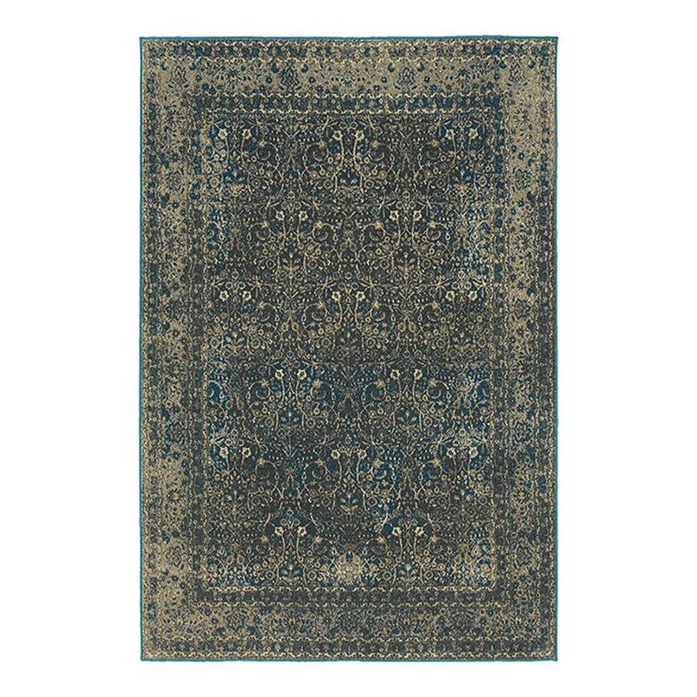 Oriental Weavers Pasha 1337B 5'3" x 7'6" Navy Area Rug, , large
