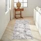 Nourison Infinity IFN04 2"2" x 7"6" Ivory, Grey and Blue Runner, , large