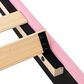 HOMLUX Queen Upholstered Platform Bed Frame with Velvet Headboard in Pink, , large
