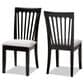 Baxton Studio Minette Side Chair with Grey Cushion in Espresso Brown (Set of 2), , large