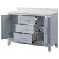 37B Fenwick 48" Single Bathroom Vanity in Soft Blue with Glossy White Composite Stone Top and Backsplash, , large