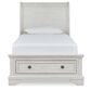 Ashley Robbinsdale Twin Storage Sleigh Bed in Antique White, , large