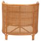 Baxton Studio Bandung Accent Chair with Light Honey Rattan in White, , large