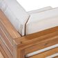 Noble House Oana 3-Piece Patio Sofa Set with Beige Cushion in Teak Brown, , large