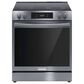 Frigidaire Gallery 30" Front Control Electric Range with Total Convection in Black Stainless Steel, , large