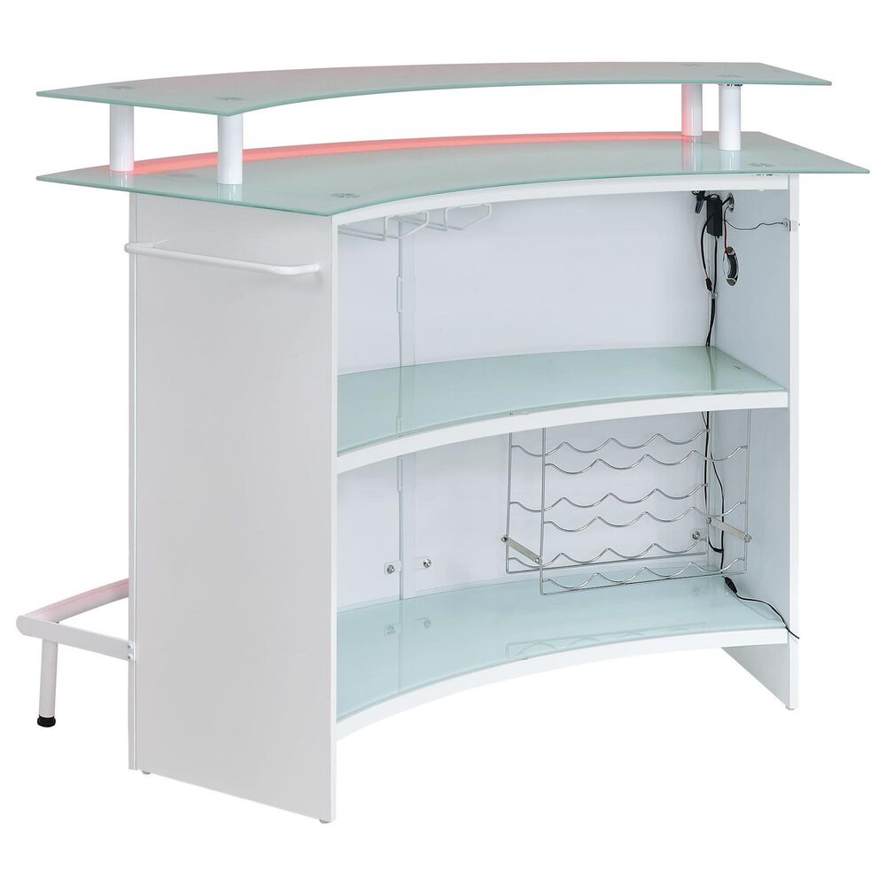 Mayberry Hill Valentina Bar Table in White, , large
