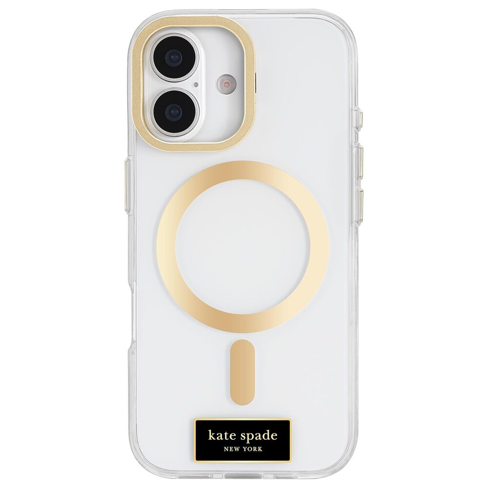 Kate Spade Protective MagSafe Case with Stand for Apple iPhone 17 in Icon Clear, , large