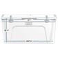 YETI Tundra 75 Hard Cooler in White, , large
