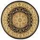 Safavieh Lyndhurst LNH222 7" Round Black and Ivory Area Rug, , large