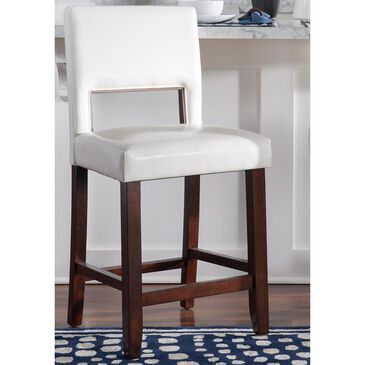 Linden Boulevard Bailie Counter Stool in White, , large