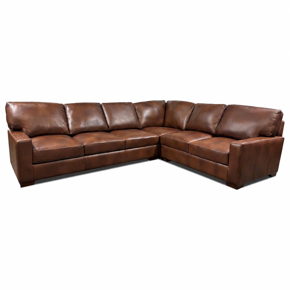 Marlowe Home 3-Piece Stationary Right Facing Sectional in Hickory HM, , large