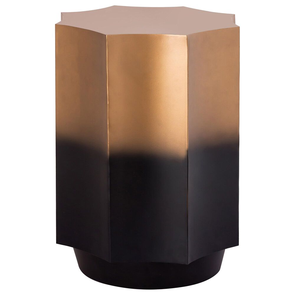 Tov Furniture Dinesh Side Table in Black and Gold, , large
