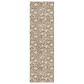 Dalyn Rug Company Soft Essentials Floral Mocha 2"3" x 7"6" Indoor/Outdoor Runner, , large