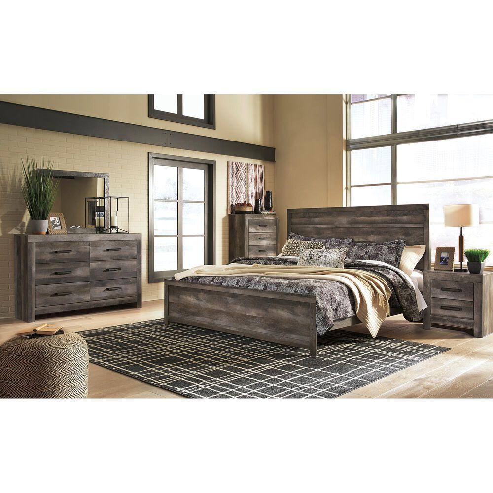 Ashley Wynnlow 3-Piece Queen Panel Bed Set in Gray, , large