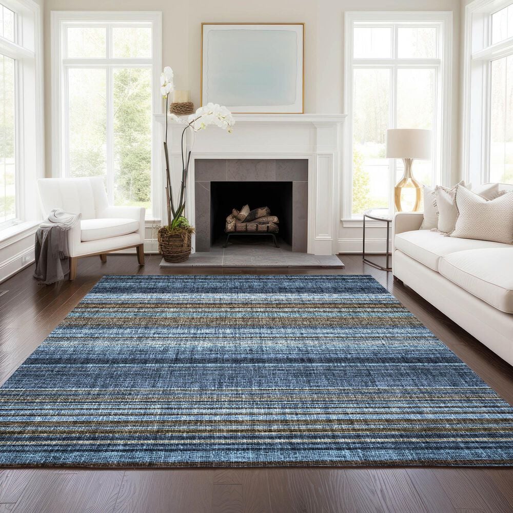 Dalyn Rug Company Portico PO2 Navy 10&#39; x 14&#39; Area Rug, , large