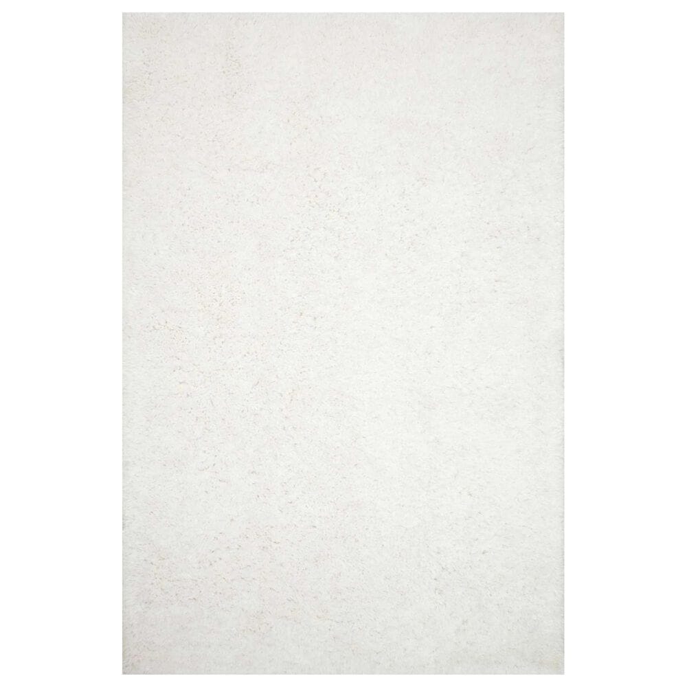 Loloi II Mila Shag MIL-01 9"3" x 13" White Area Rug, , large