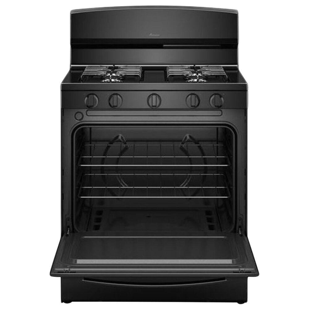 Amana 5.1 Cu. Ft. Gas Range in Black Nebraska Furniture Mart