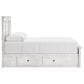 Ashley Makidern Queen Storage Bed with Six Drawers in Whitewash, , large