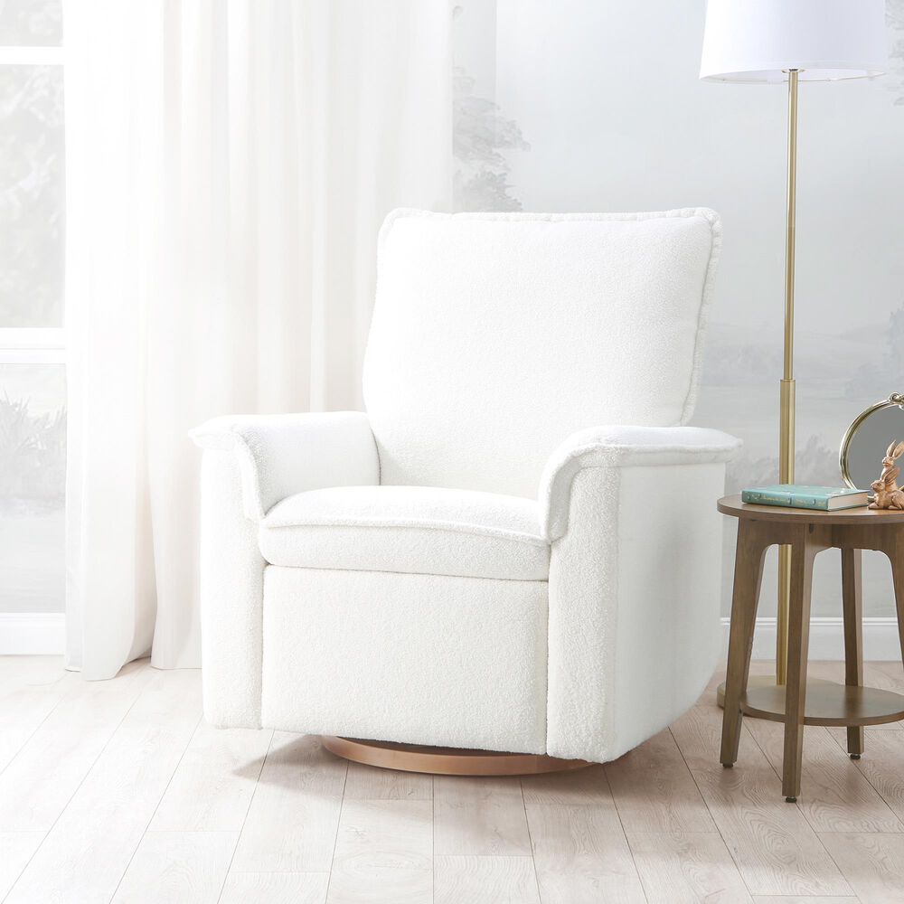 Baby Appleseed Anza Power Swivel Recliner in Snow, , large