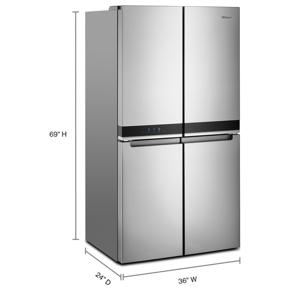 Whirlpool 36" 4Door French Door Refrigerator in Fingerprint Resistant