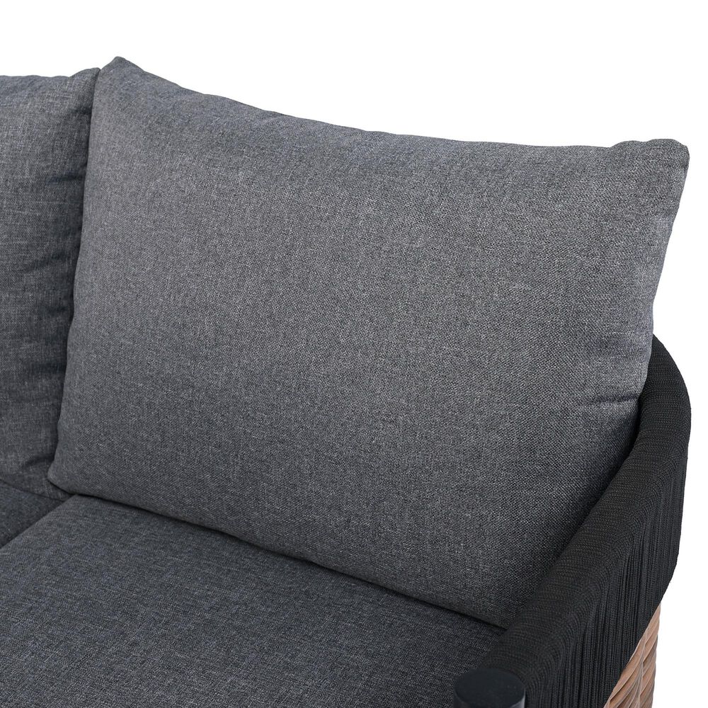 Safavieh Harrison 3-Seater Outdoor Sofa in Grey, , large