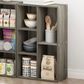 HOMLUX 5-Cube Open Shelf Storage Bookcase in French Oak, , large