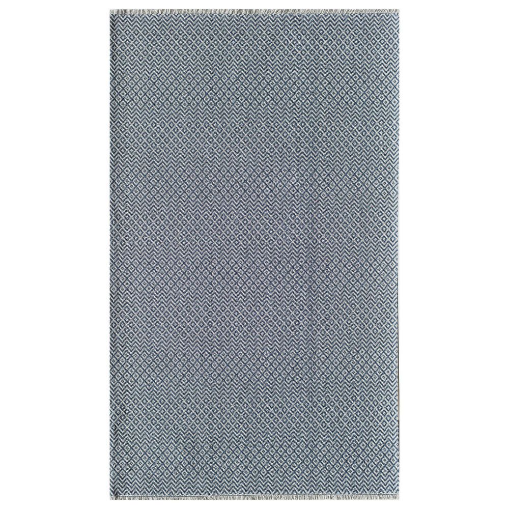 Rugs America Sloane Seven Seas 2"6" x 8" Blue and White Runner, , large