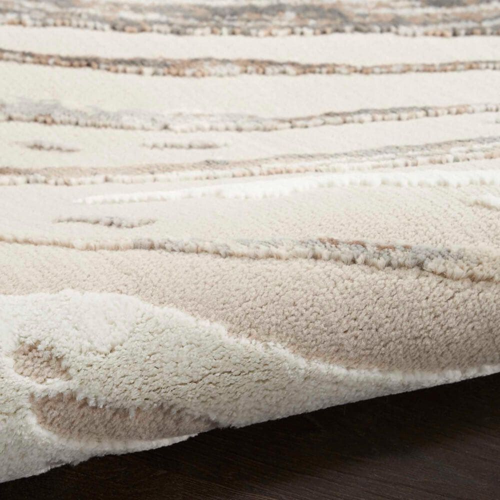 Nourison Sustainable Trends SUT05 5&#39;3&quot; x 7&#39;3&quot; Beige and Grey Area Rug, , large