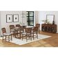 Mayberry Hill Glinda 7-Piece Counter Height Dining Set in Brown, , large