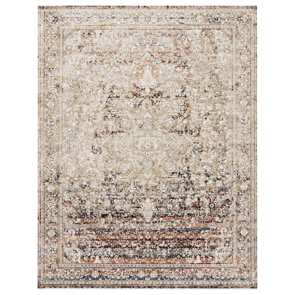 Loloi Theia THE-05 9"5" x 12"10" Taupe and Brick, , large
