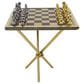 Maple and Jade Table Chess Home Decor Game Set in Gold, , large