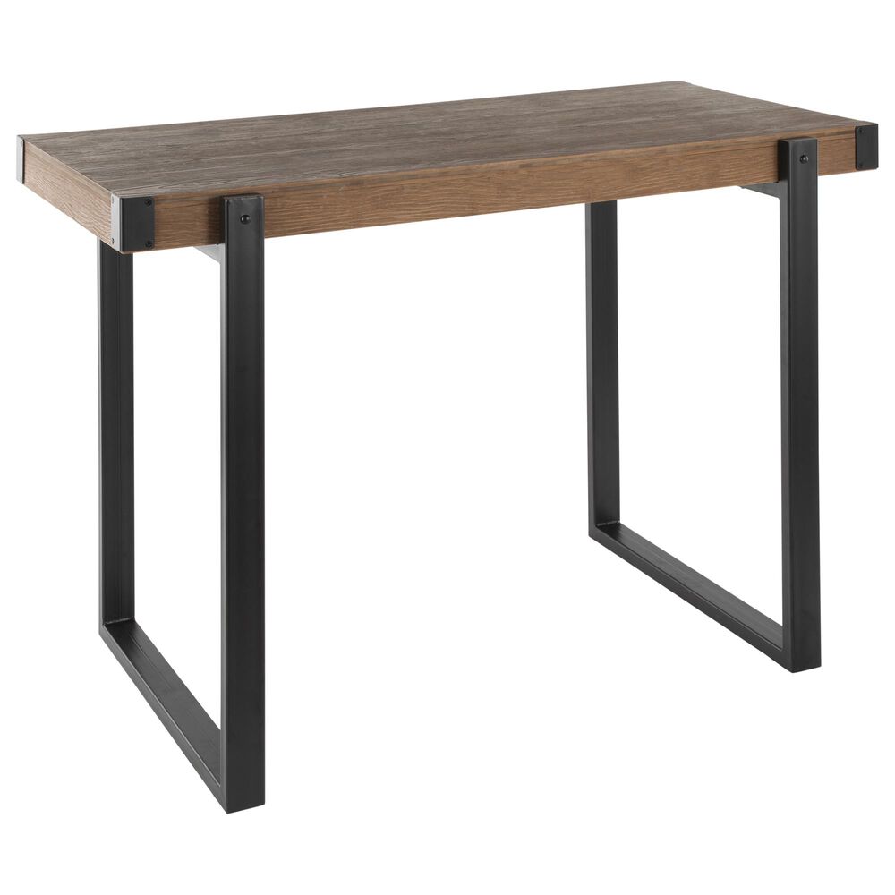 Lumisource Odessa Counter Table in Brown/Black, , large
