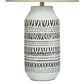 Flair Industries Patterned Table Lamp in White and Gray, , large