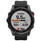 Garmin Fenix 7S Solar Edition GPS Smartwatch 42mm Slate Gray Case with Black Band, , large