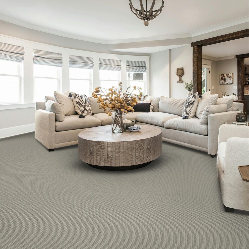Karastan Escalera Carpet in Silver Stone, , large