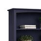 Archbold Furniture Alder 5-Shelf Bookcase in Navy Blue, , large