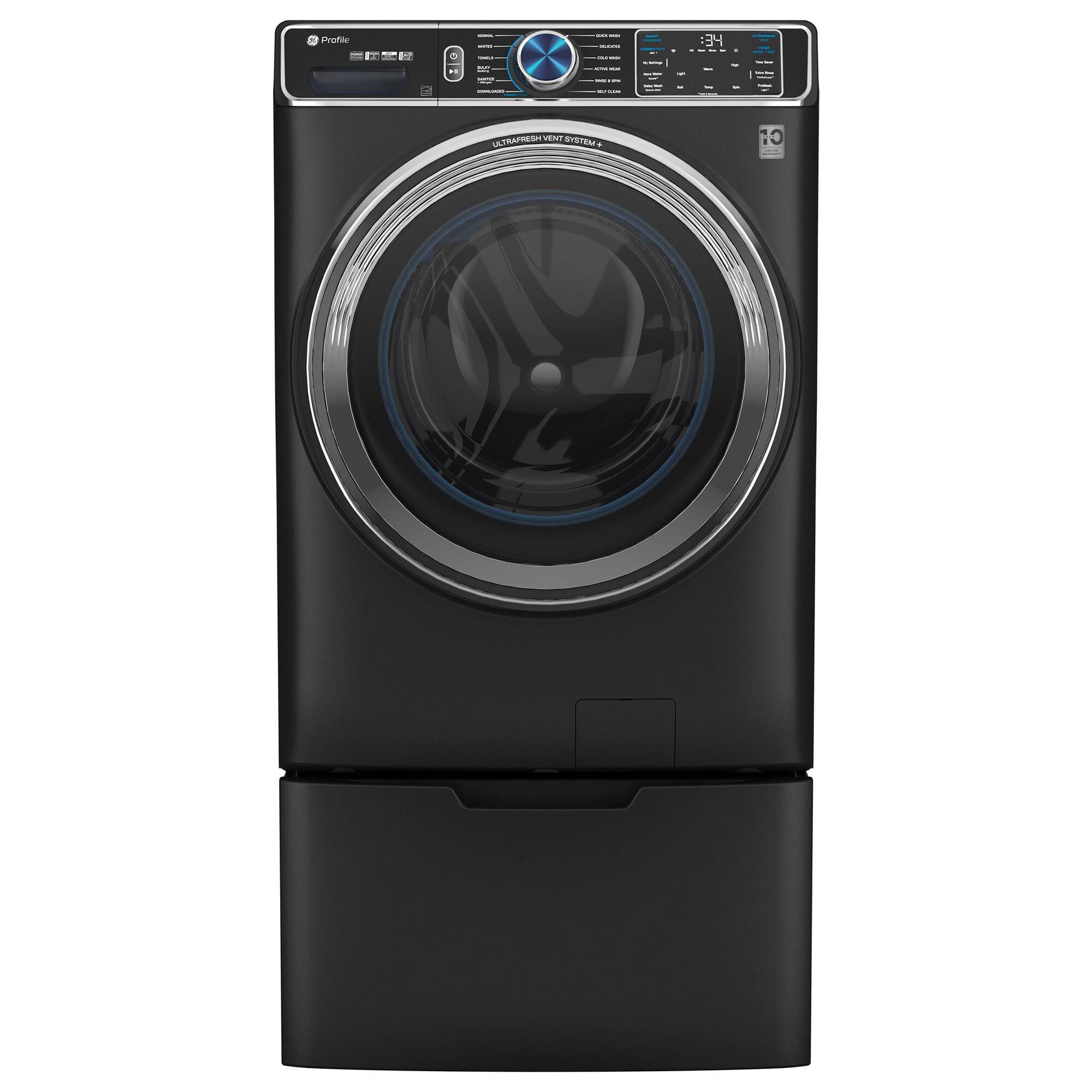 GE Profile 5.3 Cu. Ft. Smart Front Load Steam Washer with Adaptive