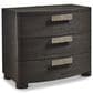 Bernhardt Geneve Queen Upholstered Wingback Bed with Dresser and Nightstand in Robor, , large