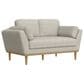 Golden Wave Furniture Reverie Stationary Sofa and Loveseat Set in Grey, , large