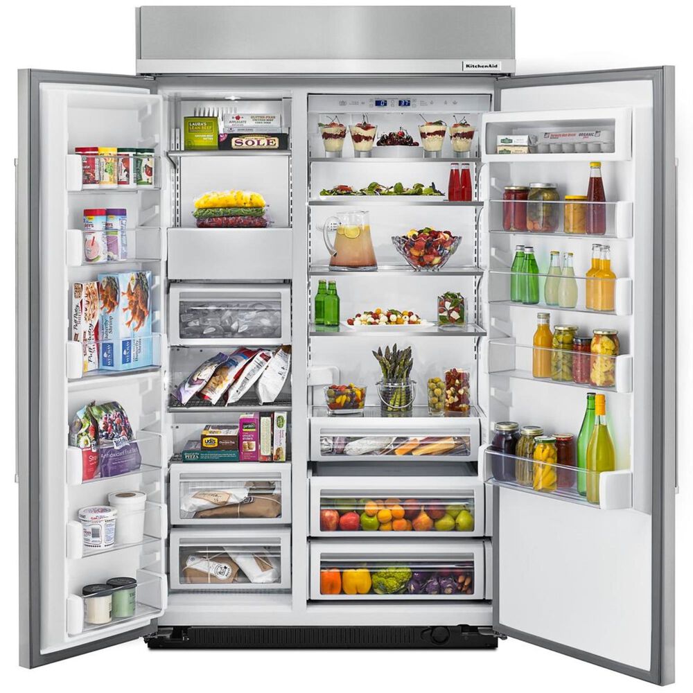 KitchenAid 30 Cu. Ft. 48" Wide BuiltIn Side by Side Refrigerator with