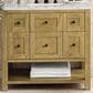 James Martin Vanities Breckenridge 36" Single Bathroom Vanity in Light Natural Oak with 3 cm Victorian Silver Quartz Top and Rectangular Sink, , large