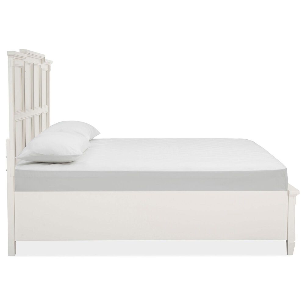 Nicolette Home Willowbrook King Storage Bed with Two Nightstands in Egg Shell White, , large