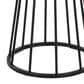 LumiSource Canary Contemporary Bar Table in Black Metal and Black Wood, , large