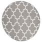 Safavieh Bermuda BMU804F 6"7" Round Grey and Ivory Indoor/Outdoor Area Performance Rug, , large