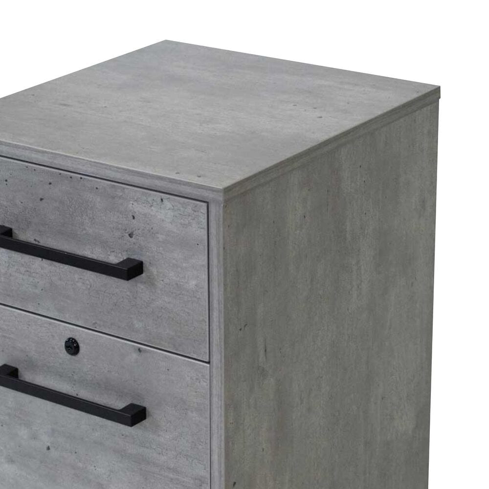 Wycliff Bay Mason Rolling File Cabinet in Concrete, , large
