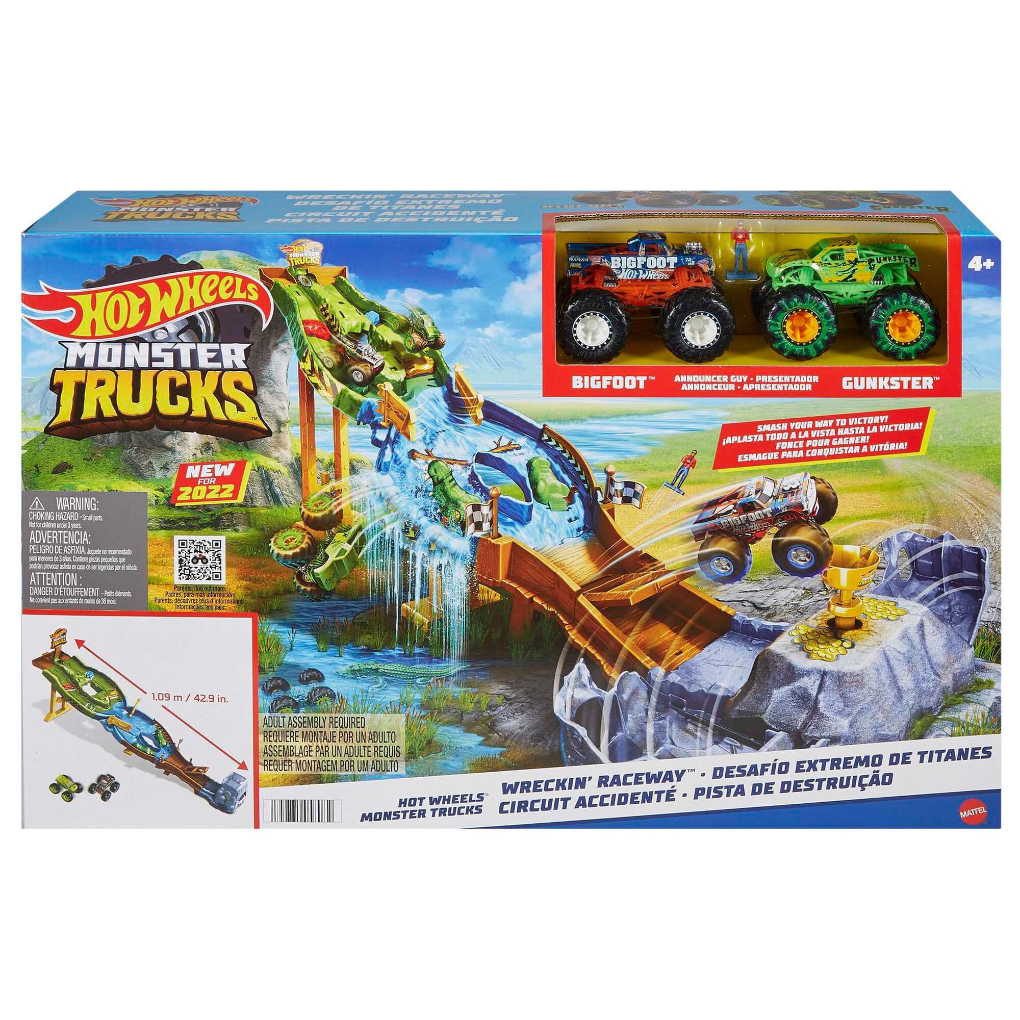 Hot wheels top monster truck playset