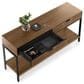 BDI Cora Console Table in Natural Walnut and Black, , large